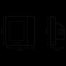 termostat digitální SALUS VS30W programovatelný 4v1, 230V, bílý_obr2